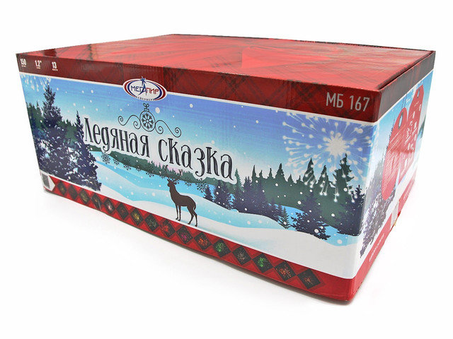 Ледяная сказка   Батарея салютов 150 залпов калибром 1.2"(30мм)