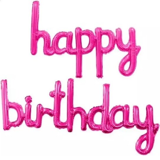 Мини-Надпись "Happy Birthday", Фуше