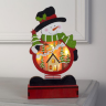 Светодиодная фигура «Снеговик» 13 × 24 × 5 см, дерево