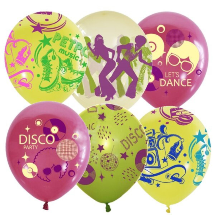 Шар 12"/30см Disco Party