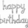 Мини-Надпись "Happy Birthday", Серебро