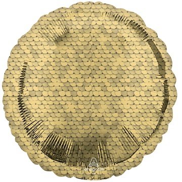КРУГ 18" Пайетки Gold