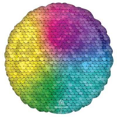 КРУГ 18" Пайетки Rainbow