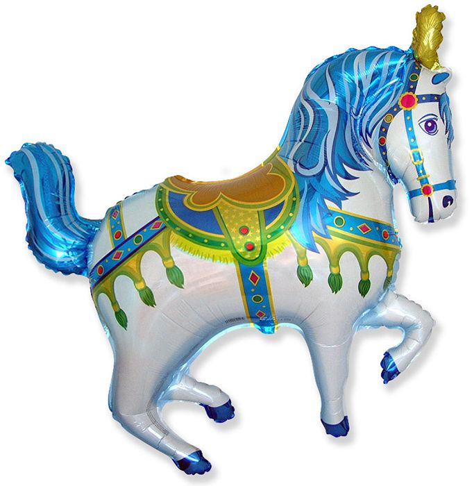 Фигура, Цирковая лошадка, Синий