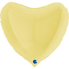 СЕРДЦЕ 36" Пастель Matte Yellow