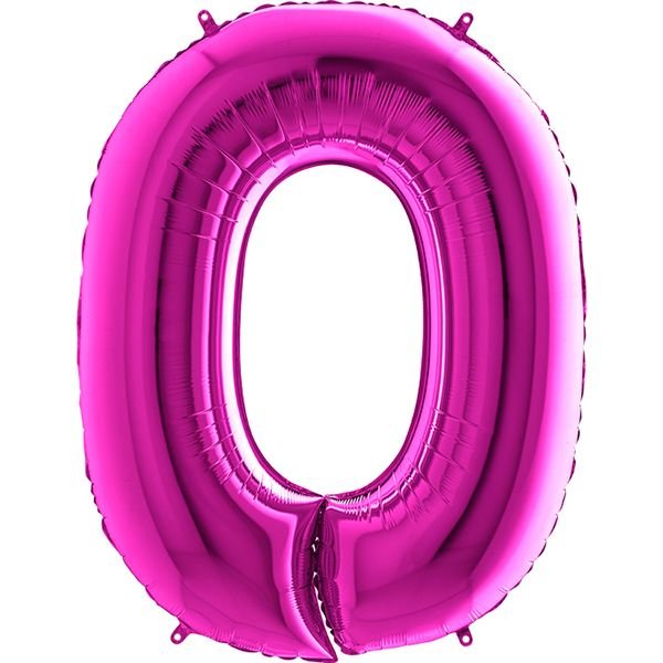 Испания цифра 0 малиновая