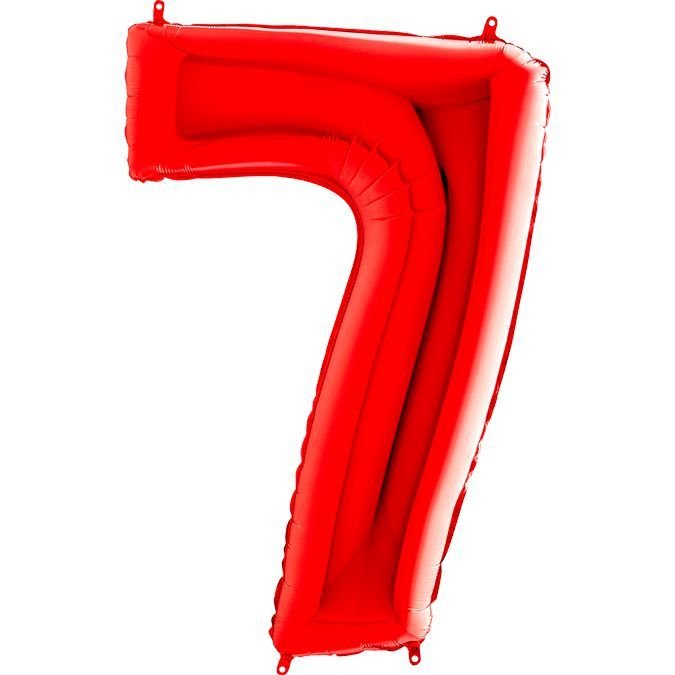 Испания цифра 7 красная