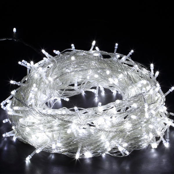 Гирлянда "Нить" 20 м , прозрачная нить, 500 LED, свечение белое, 8 режимов, 220 В