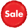 Круг красный Распродажа SALE