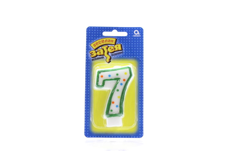 Свеча цифра "7"
