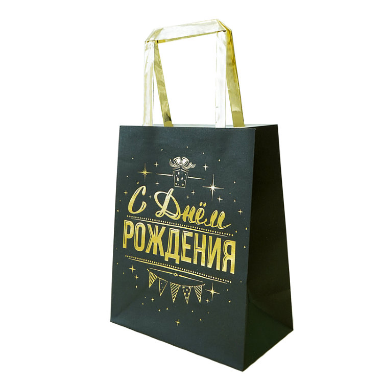 Пакет подарочный с окном «Розы», 25×10×22 см