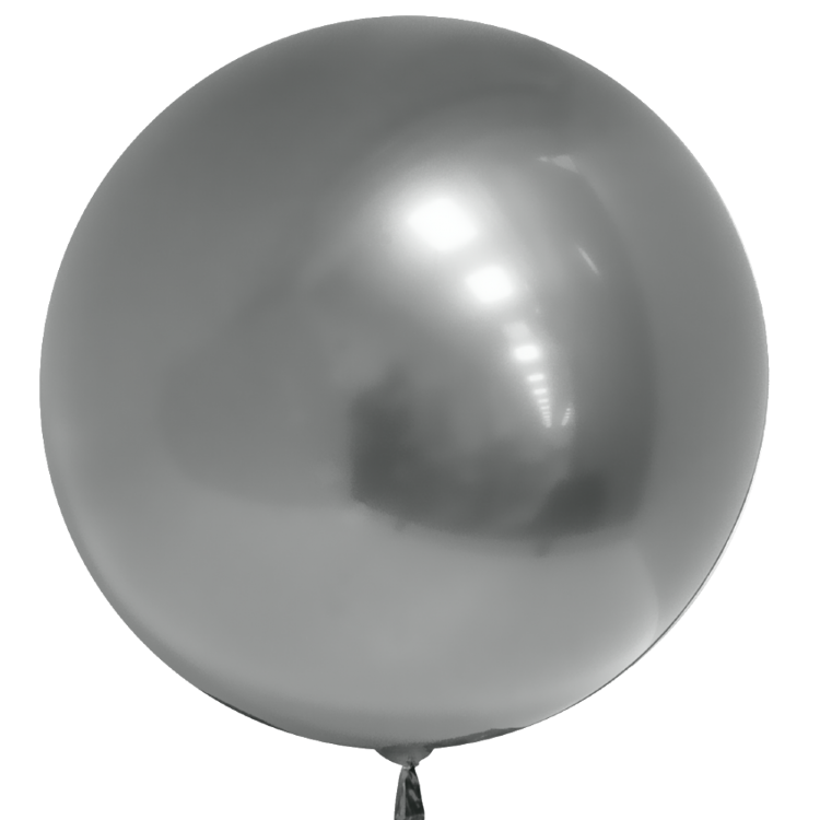 Сфера 3D, Deco Bubble, Серебро, Хром, 1 шт.
